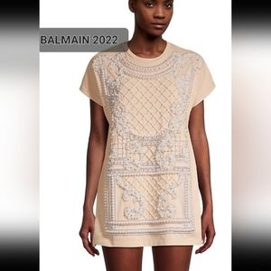 BALMAIN T-SHIRT DRESS